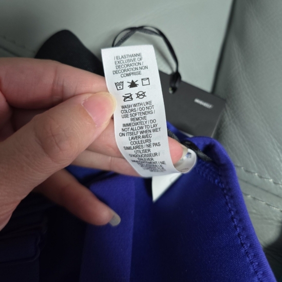 Nike impact compression‎ blue black sports bra high support NWT CD7139-432 xs - Picture 9 of 9